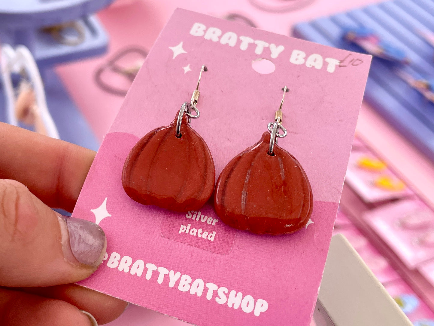 Round Pumpkin Earrings