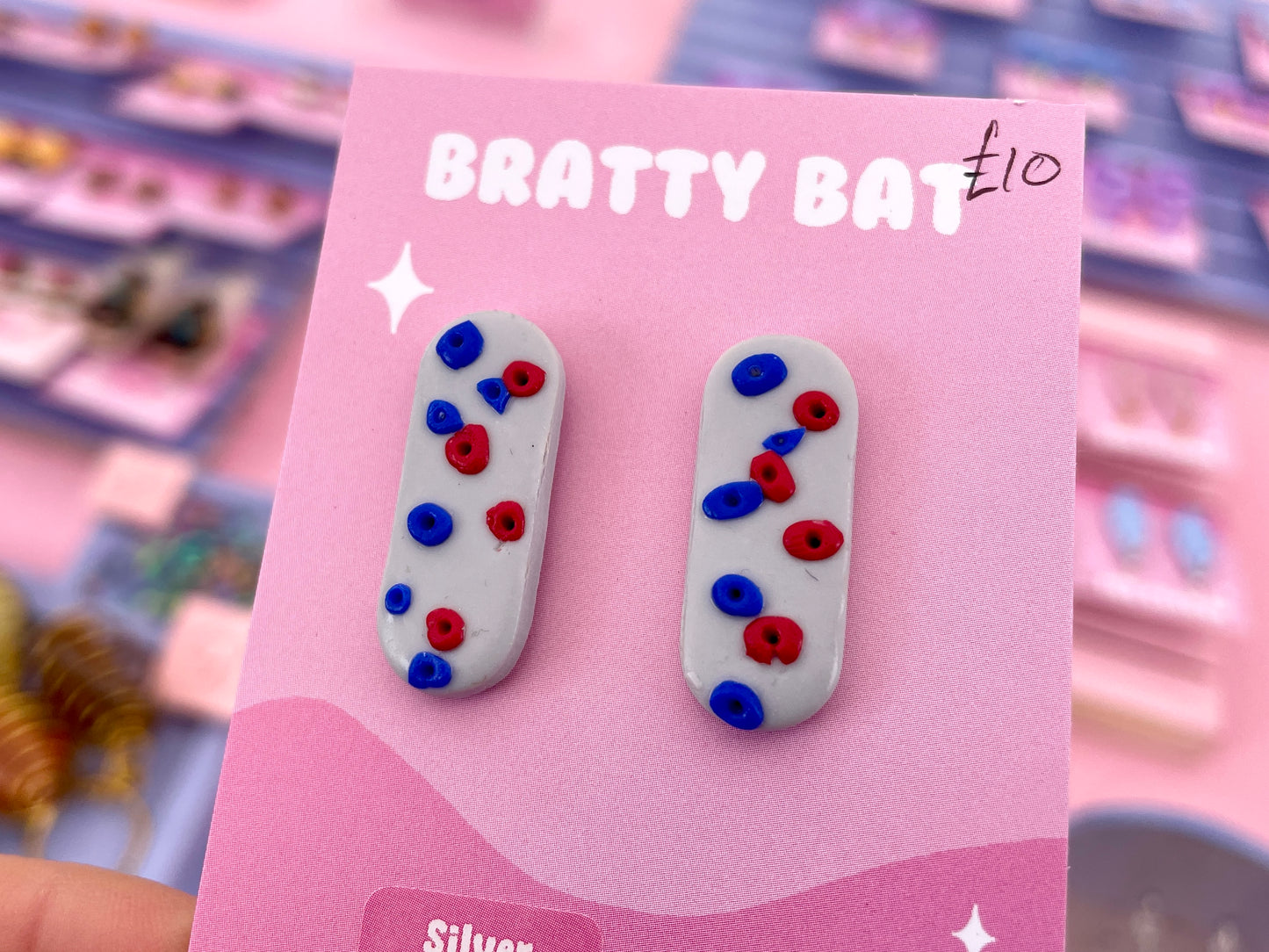 Rock Climbing / Bouldering Wall Stud Earrings - Pill Shaped