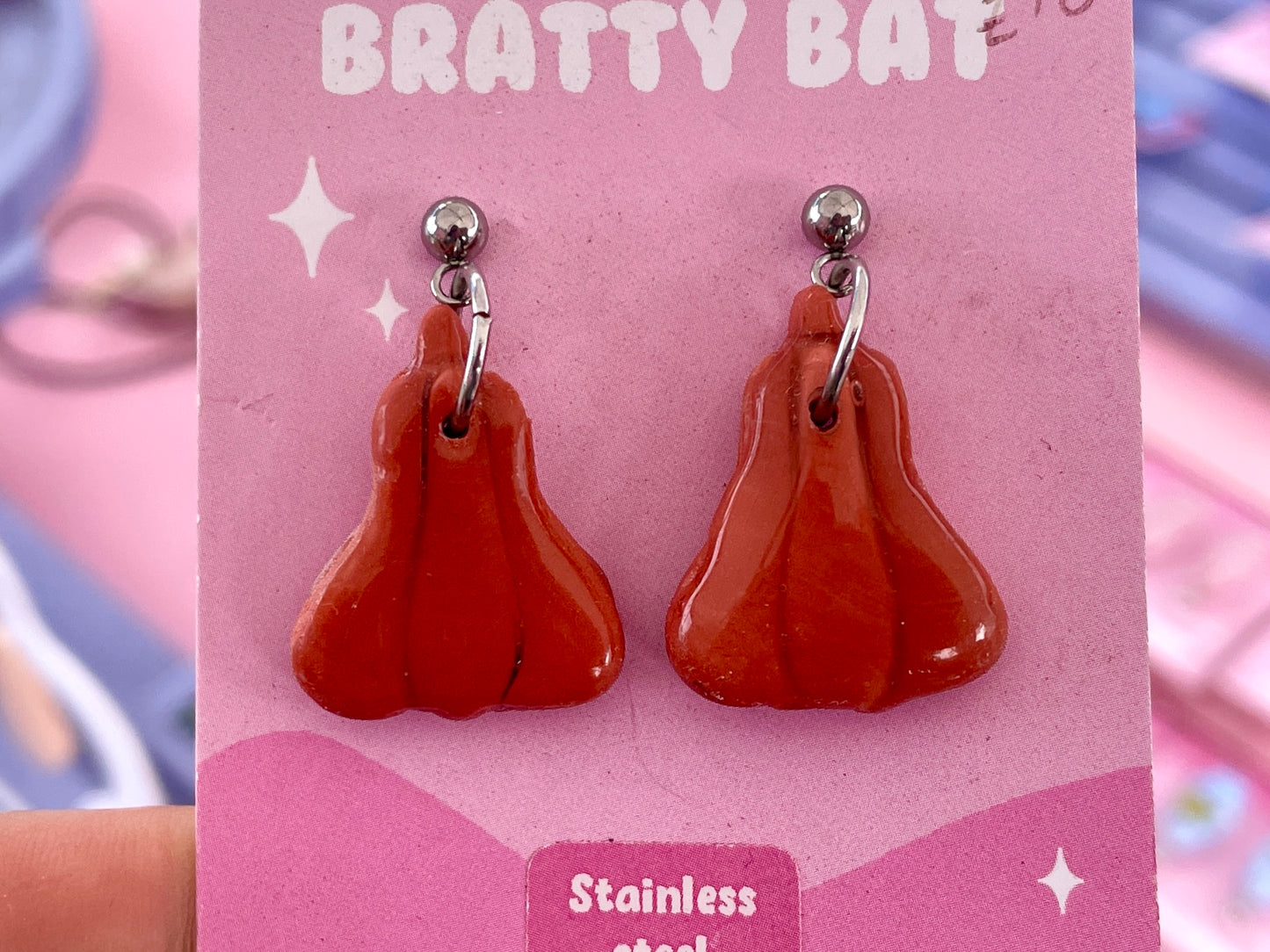 Long Pumpkin Earrings