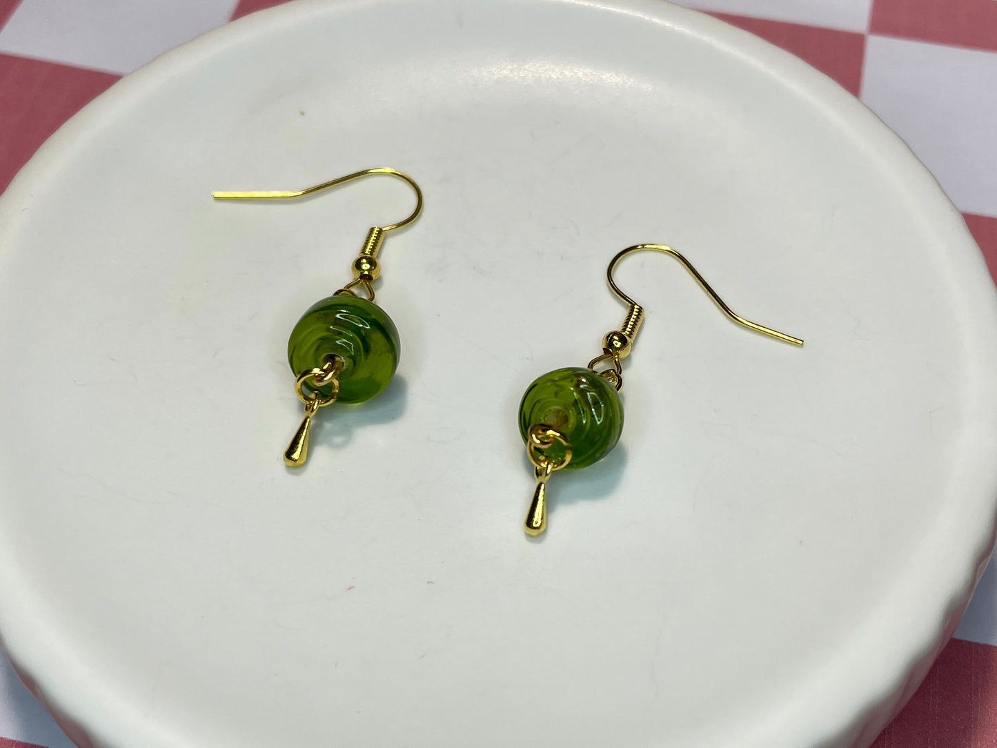 Ivy Drops Gold Earrings