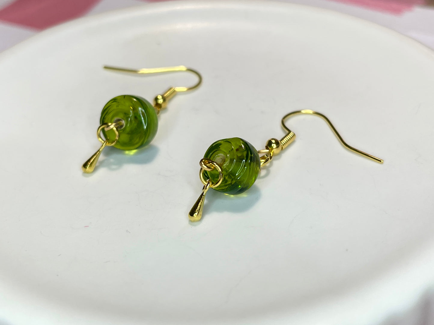 Ivy Drops Gold Earrings
