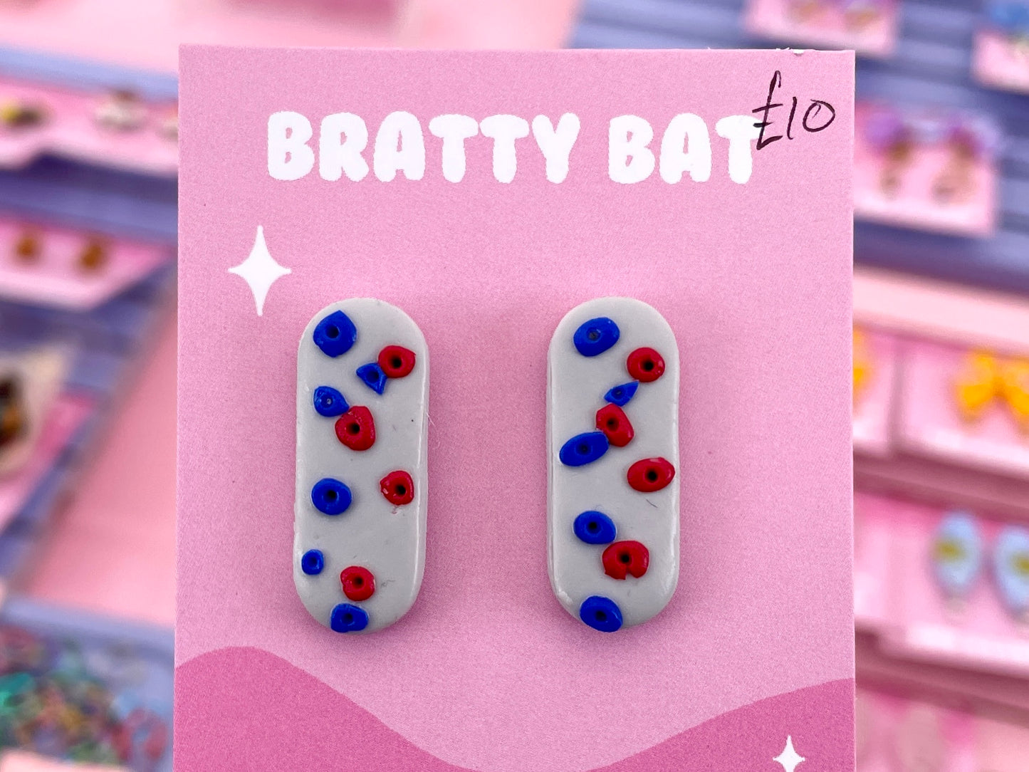 Rock Climbing / Bouldering Wall Stud Earrings - Pill Shaped