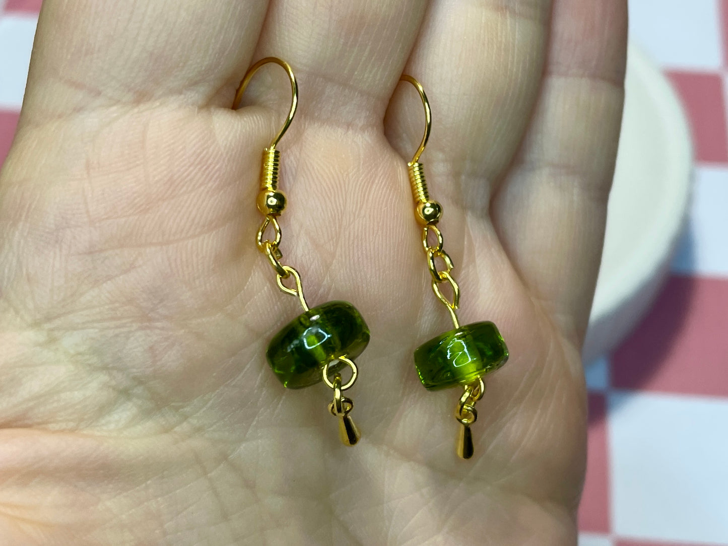 Ivy Drops Gold Earrings