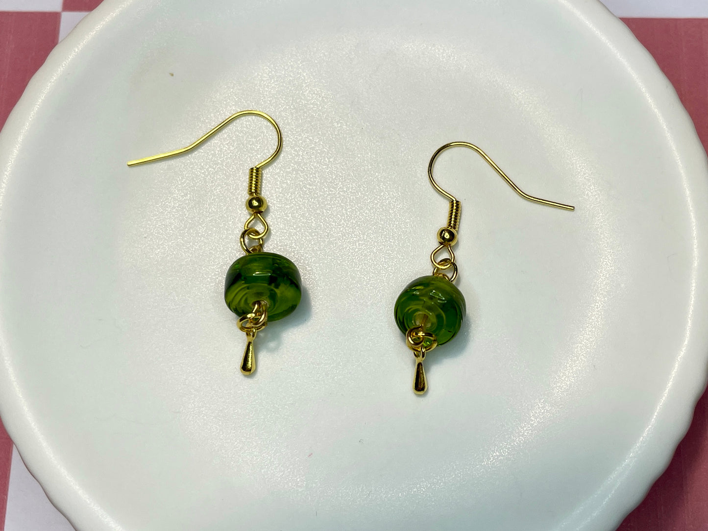 Ivy Drops Gold Earrings