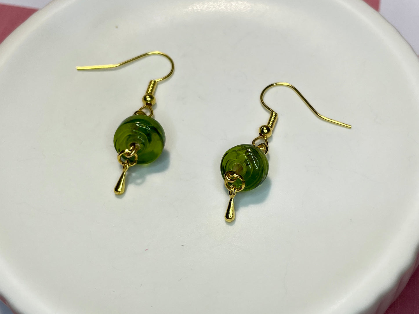 Ivy Drops Gold Earrings