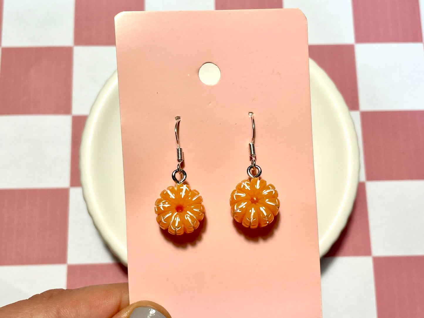 Orange / Satsuma / Tangerine Earrings