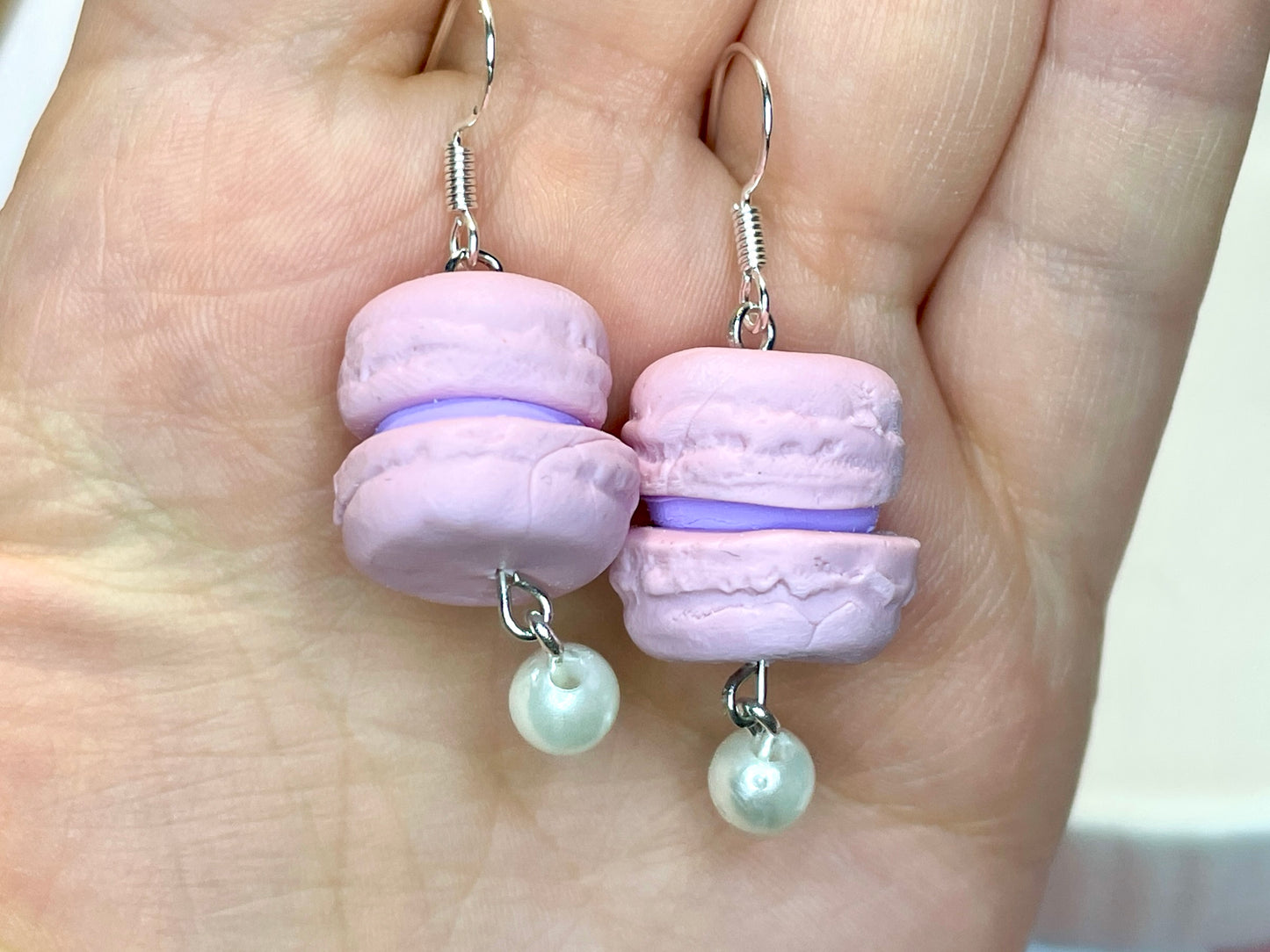 Pink Macaron Earrings