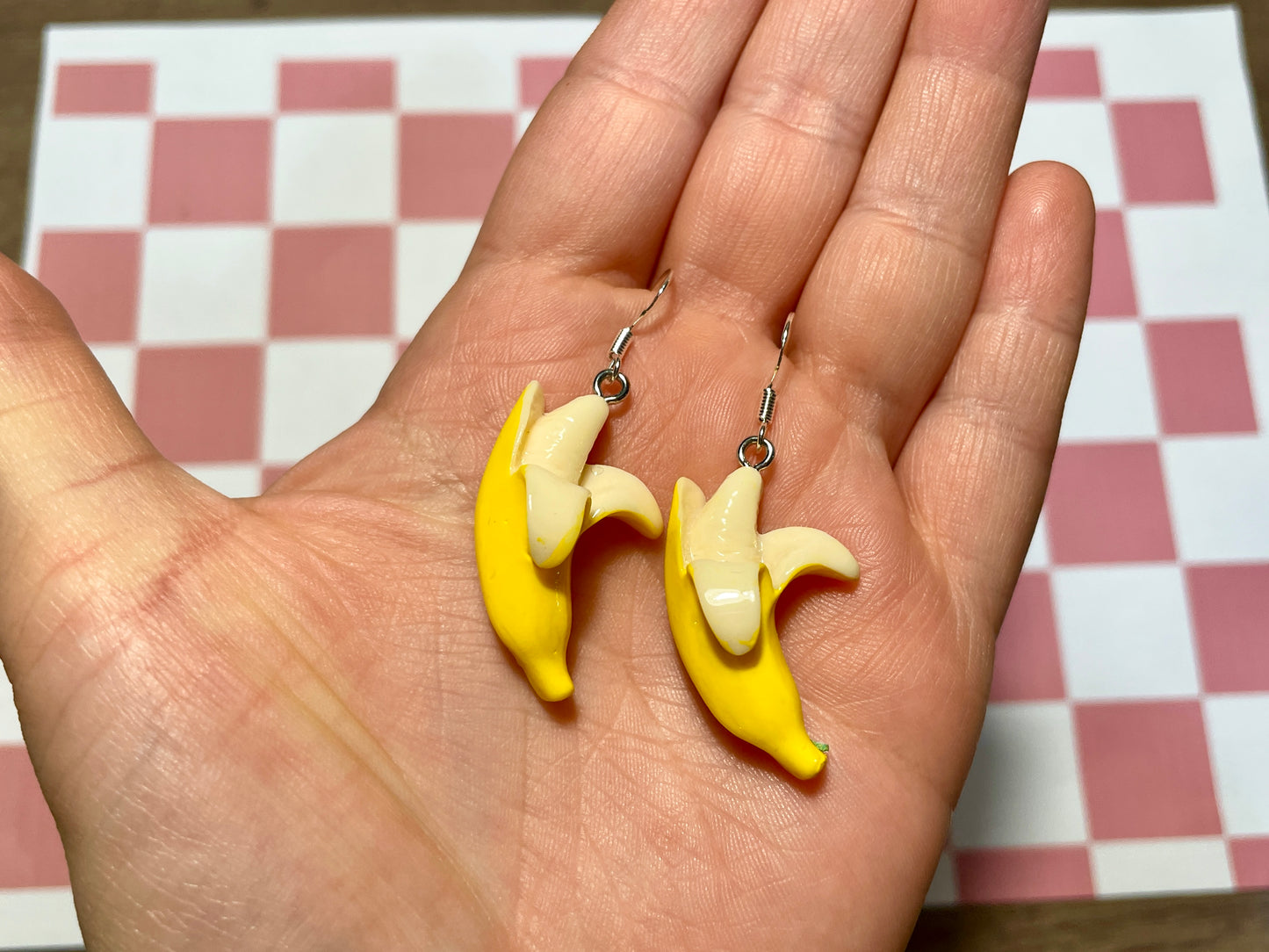 Peeling Banana Earrings