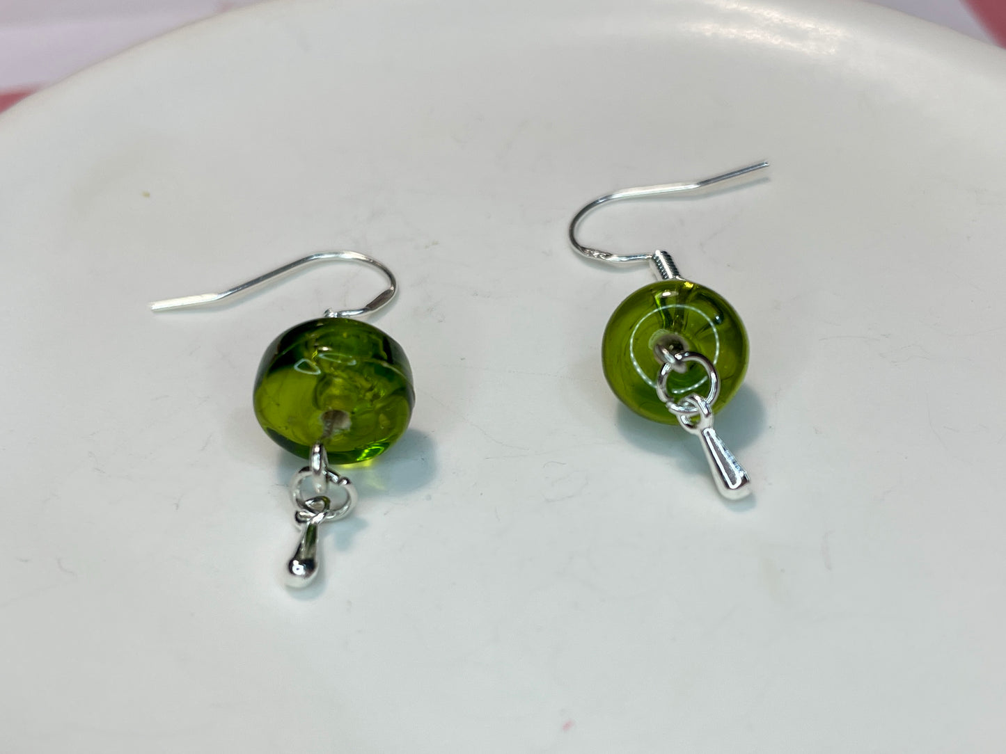 Ivy Drops Silver Earrings