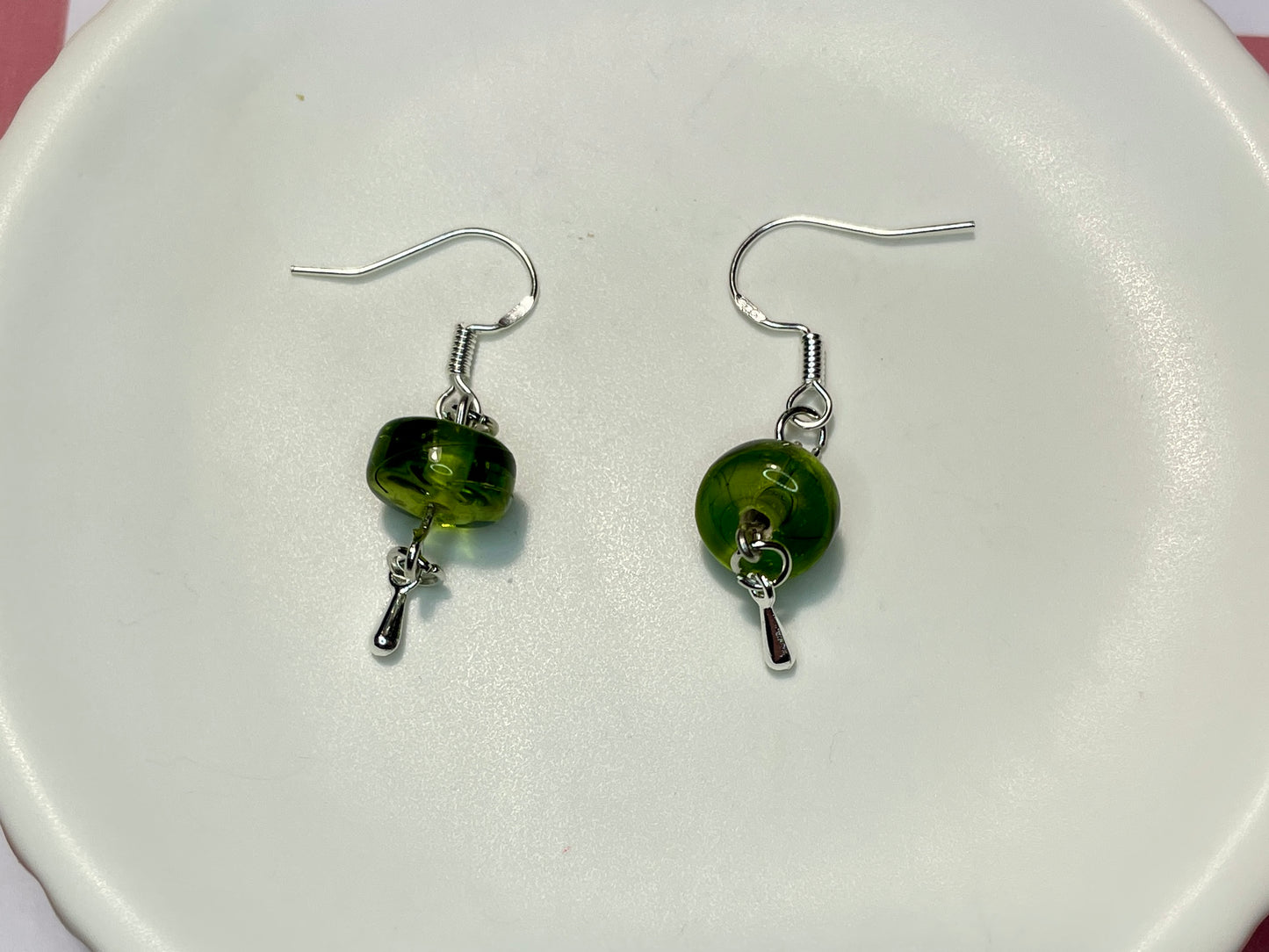 Ivy Drops Silver Earrings