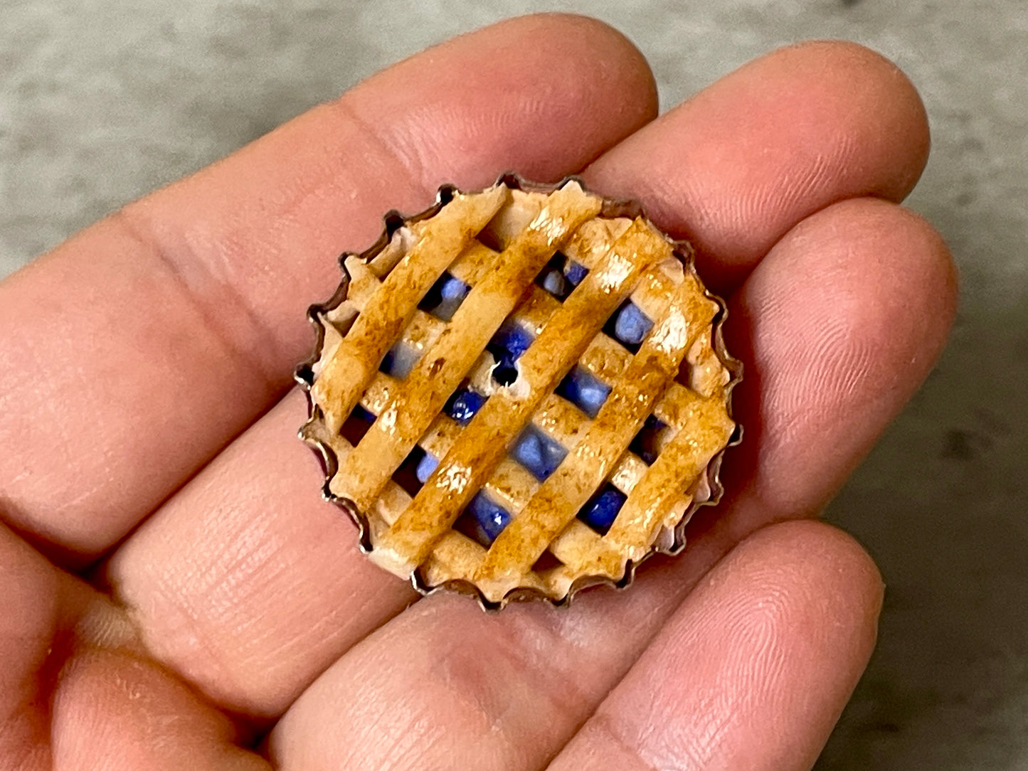 Blueberry Pie Bottlecap Incense Burner
