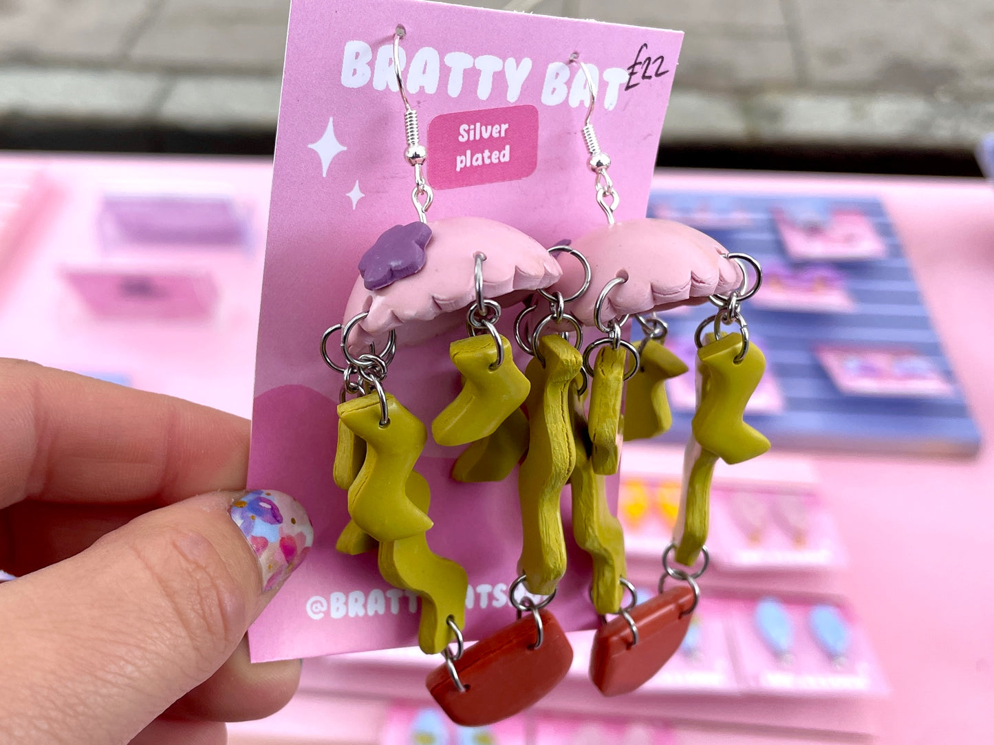 Plants in Pots Jellyfish Earrings