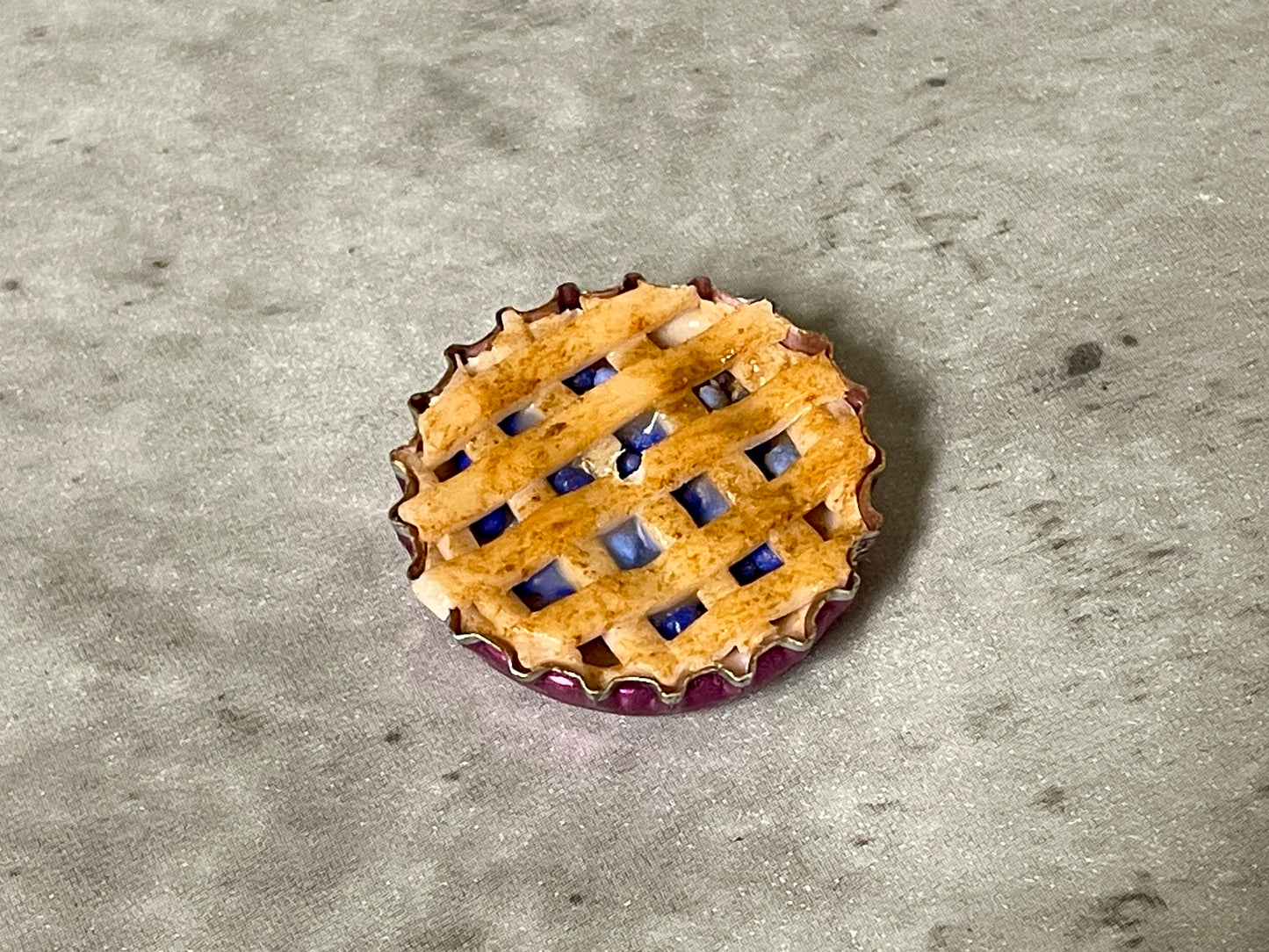 Blueberry Pie Bottlecap Incense Burner