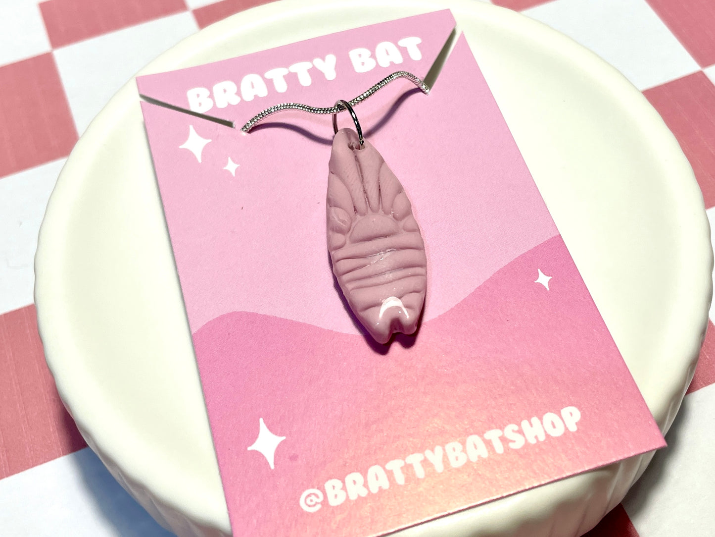 Pink Surfboard Necklace