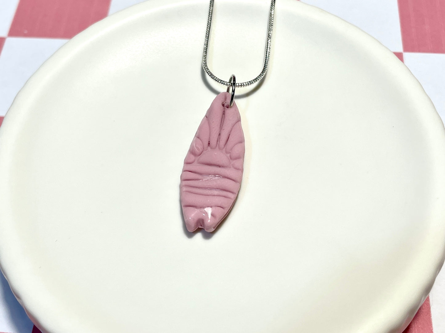 Pink Surfboard Necklace