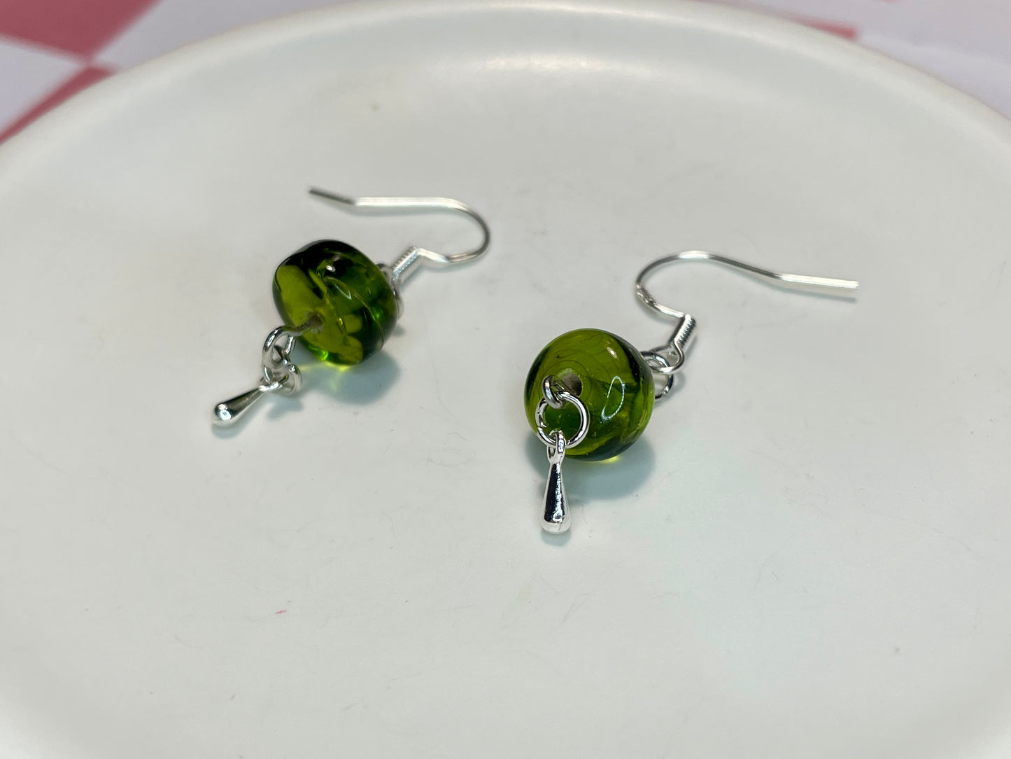 Ivy Drops Silver Earrings