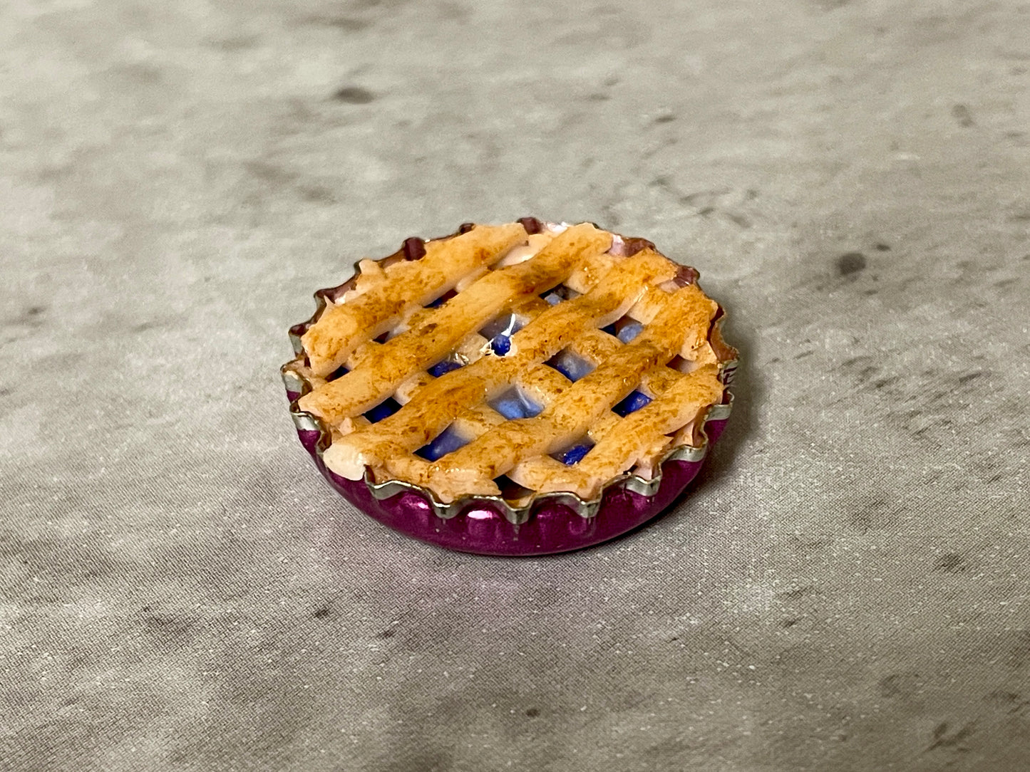 Blueberry Pie Bottlecap Incense Burner