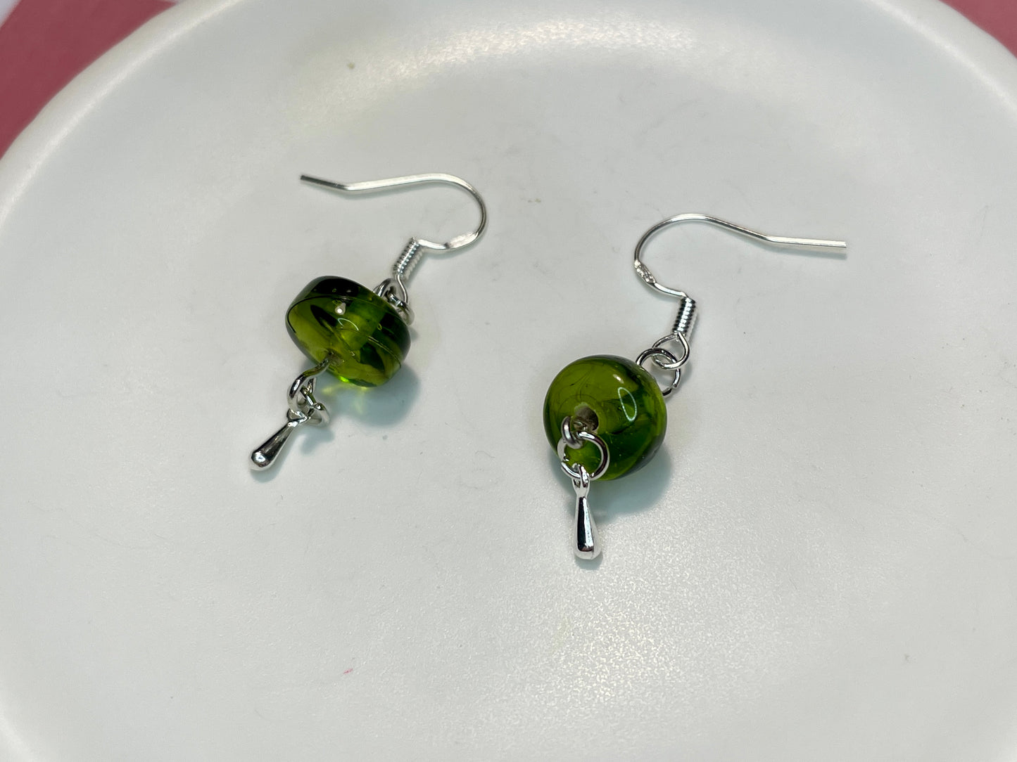 Ivy Drops Silver Earrings