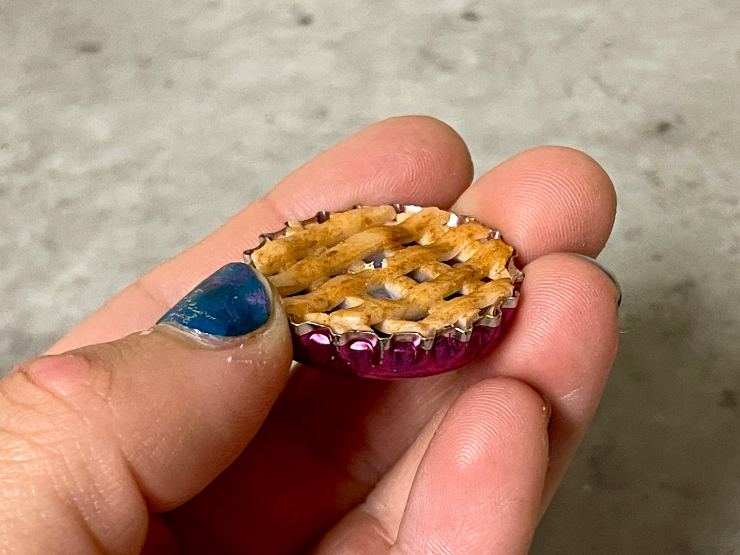 Blueberry Pie Bottlecap Incense Burner
