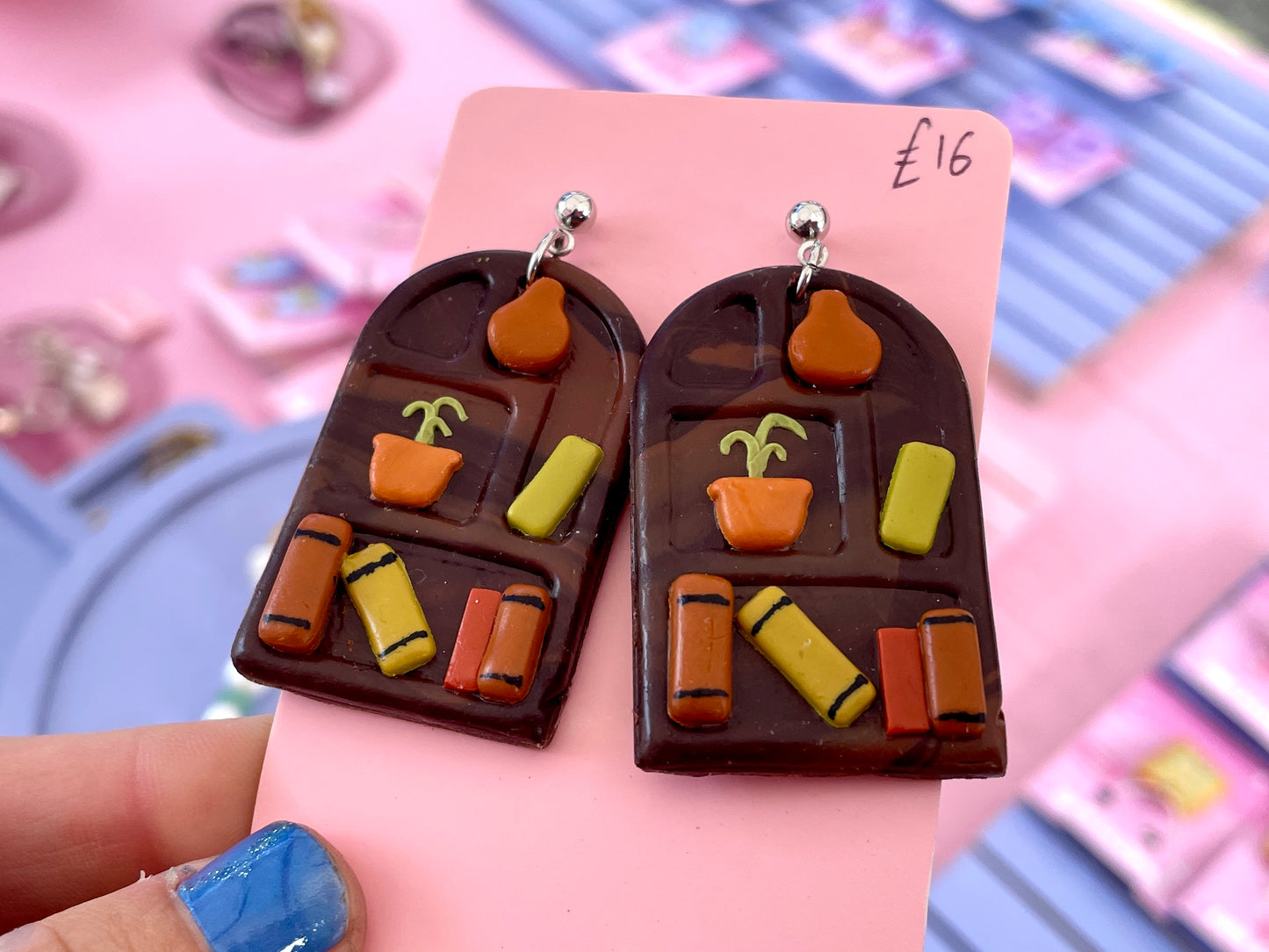 Bookcase Earrings