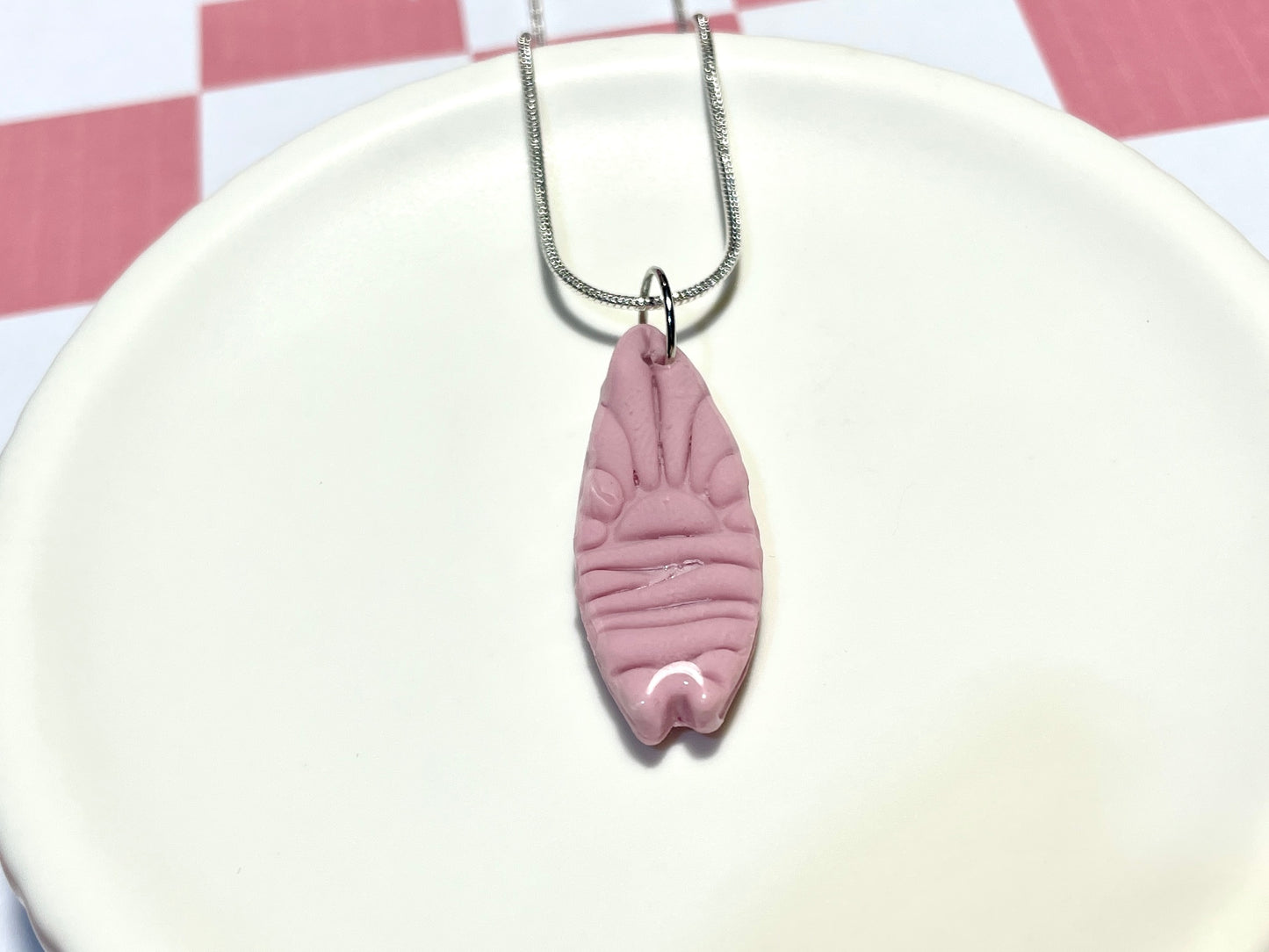 Pink Surfboard Necklace