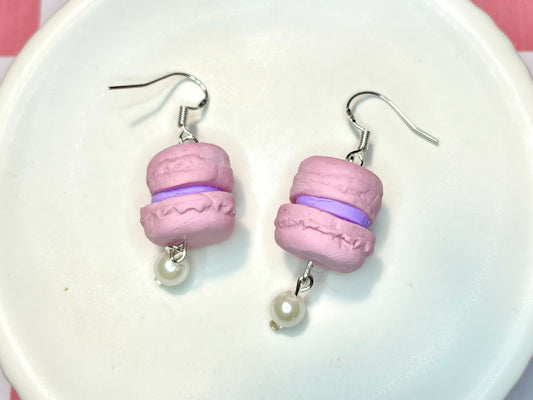 Pink Macaron Earrings