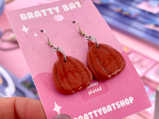 Round Pumpkin Earrings