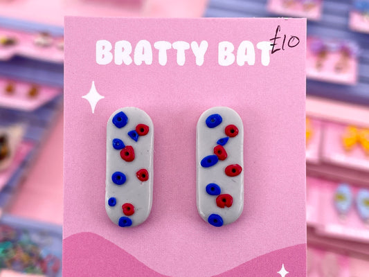 Rock Climbing / Bouldering Wall Stud Earrings - Pill Shaped