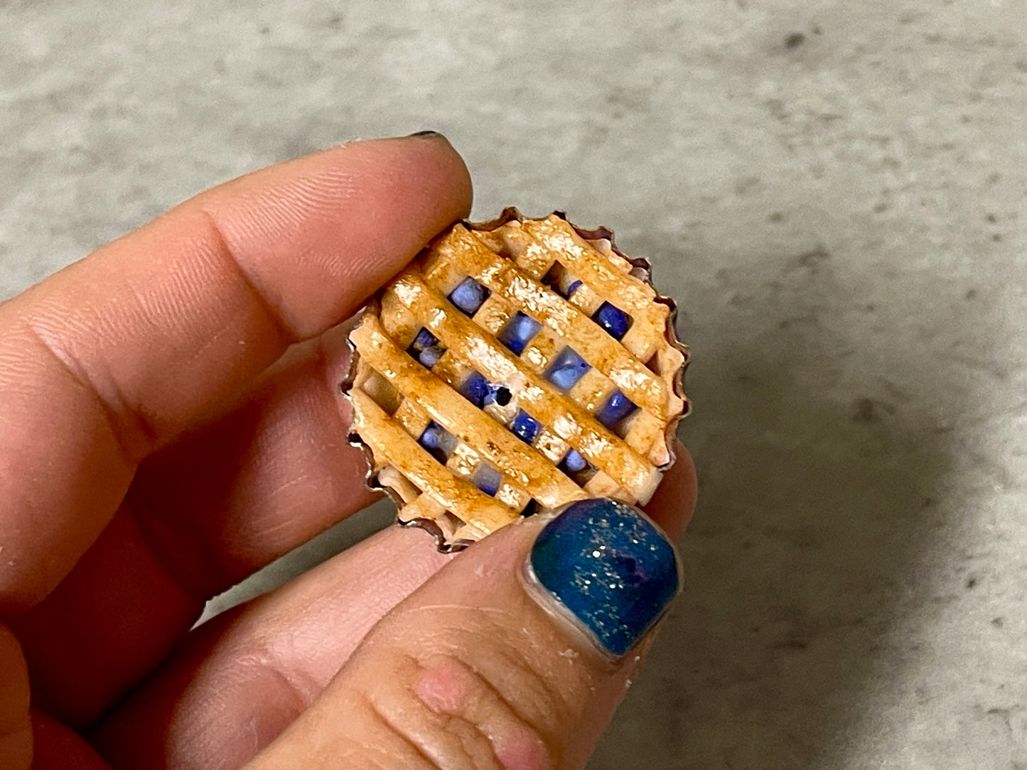 Blueberry Pie Bottlecap Incense Burner