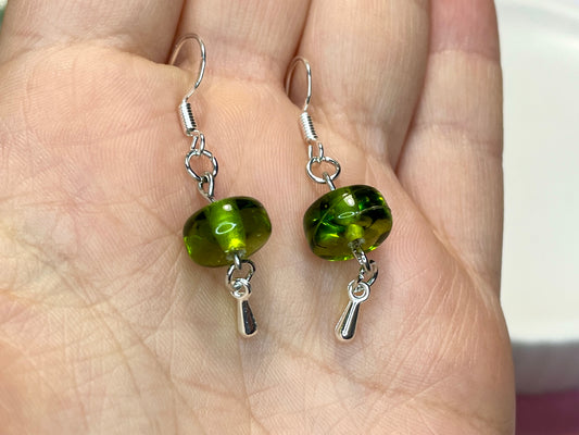 Ivy Drops Silver Earrings