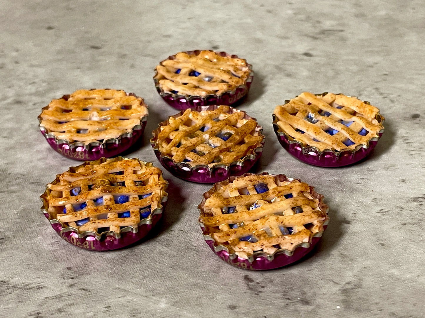 Blueberry Pie Bottlecap Incense Burner