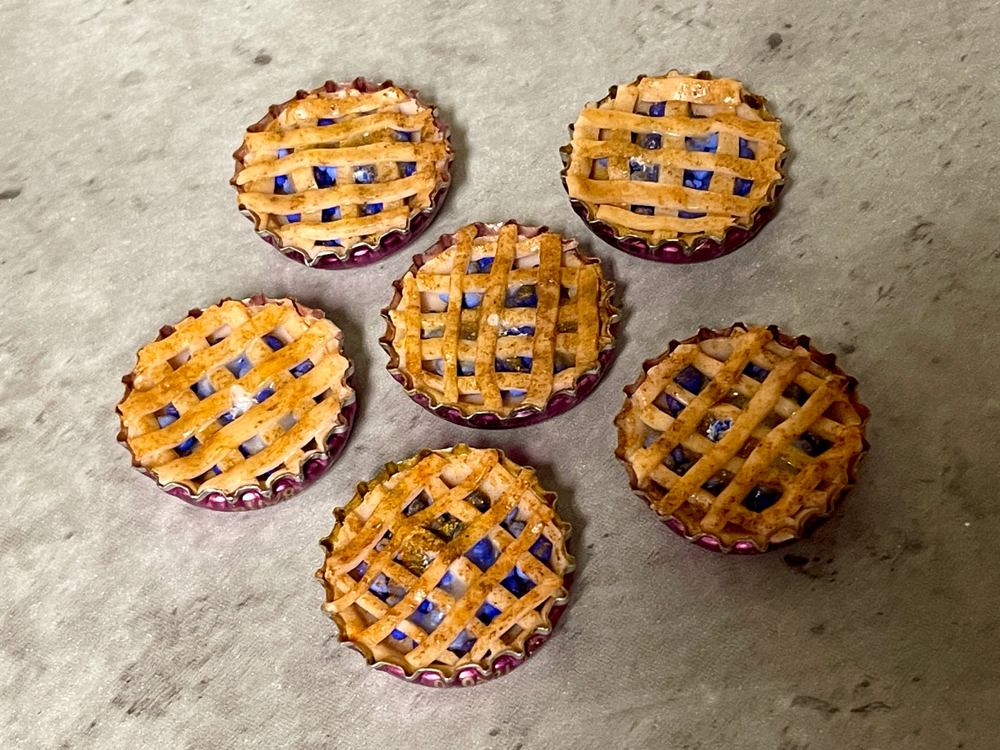 Blueberry Pie Bottlecap Incense Burner