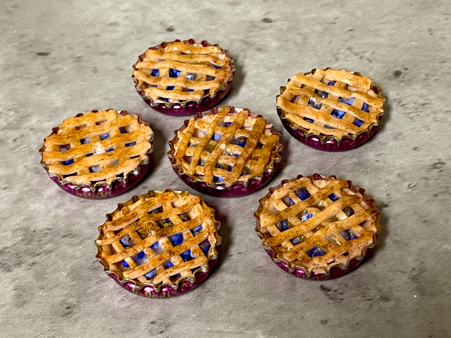 Blueberry Pie Bottlecap Incense Burner