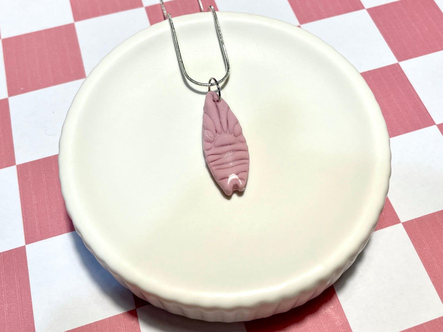 Pink Surfboard Necklace