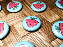 Load image into Gallery viewer, Kawaii Strawberry Badge
