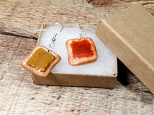 Load image into Gallery viewer, PB&amp;J Toast Earrings
