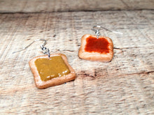 Load image into Gallery viewer, PB&amp;J Toast Earrings
